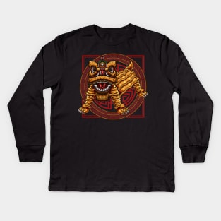 chinese lion dance Kids Long Sleeve T-Shirt